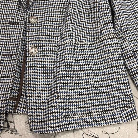Tommy Hilfiger Two-Button Houndstooth Blazer PLUS - Picture 7 of 10